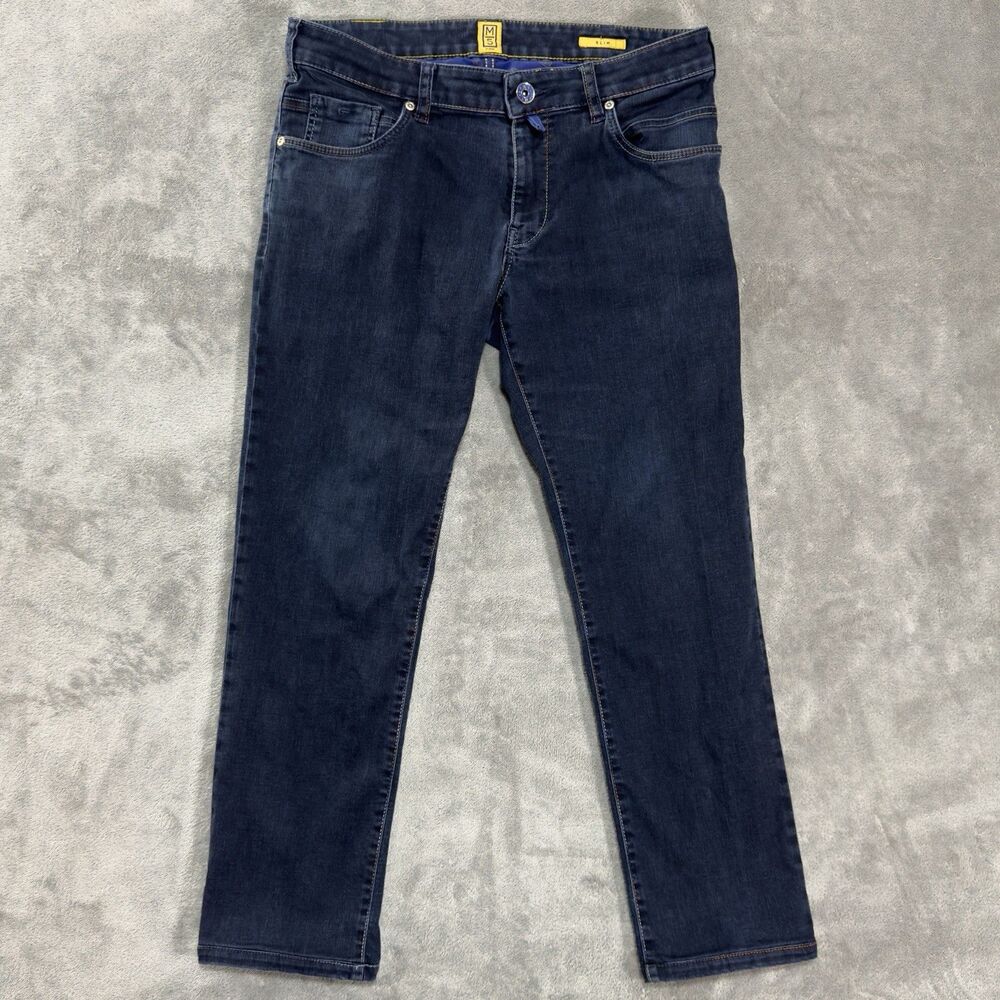 M5 By Meyer Jeans Men’s Size 33x34 Slim Blue Dark Denim